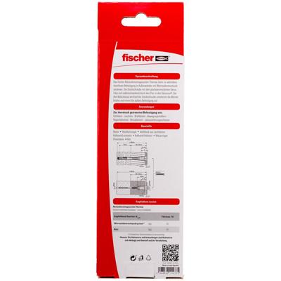 Fischer 512173 TherMax 10/120 M10 Afstand montagesysteem 180 mm 22 mm 2 stuk(s) Fischer 512173 TherMax 10/120 M10 Afstand montagesysteem 180 mm 22 mm 2 stuk(s)