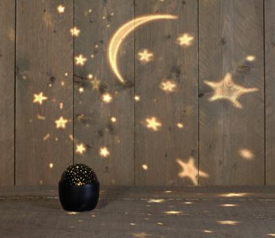 Binnenprojector ster b.o. 11,5x13 cm led warm wit 3x AA Anna's Collection - Annas collection