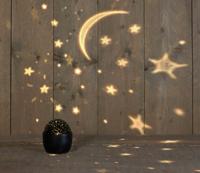 Binnenprojector ster b.o. 11,5x13 cm led warm wit 3x AA Anna's Collection - Annas collection - thumbnail