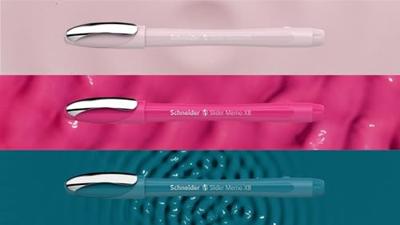 Schneider Schreibgeräte Etui 4x Memo + 1x Rave sortiert 150255 Balpen Kleur inkt: Blauw 5 stuk(s)