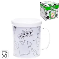 Duckiez Kleur je eigen beker voetbal 250 ml | 24 stuks - thumbnail