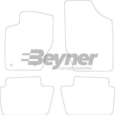 Automatten passend voor Citroen C4 2004-2010 4-delig BL1090604