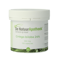 Natuurapotheek Ginkgo biloba 24% 250mg 100 Capsules - thumbnail