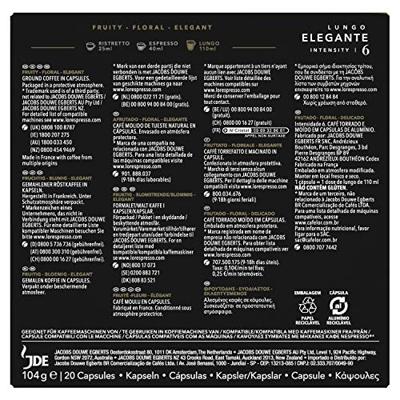 Koffiecups l'or espresso lungo elegante 20st | 10 stuks