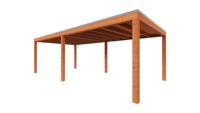 Trendhout Overkapping Palermo 725x370 cm- Plat dak- Hout- Trendhout - thumbnail