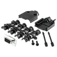 MH Connectors MHDTPPK9-DB9S-K D-sub female connectorset 180 ° Aantal polen: 9 Soldeerkelk 1 stuk(s) - thumbnail