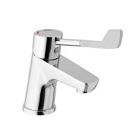 Wastafelmengkraan Sapho Lea 1-hendel Extra Lang Recht 15.4 cm Chroom - thumbnail
