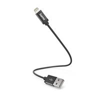 Hama 00201578 USB-laadkabel USB 2.0 Apple Lightning stekker, USB-A stekker 0.20 m Zwart - thumbnail