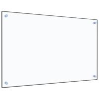 VidaXL Spatscherm keuken 80x50 cm gehard glas transparant - thumbnail