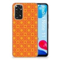 Xiaomi Redmi 10 | Redmi Note 11 4G | TPU bumper | Batik Oranje - thumbnail