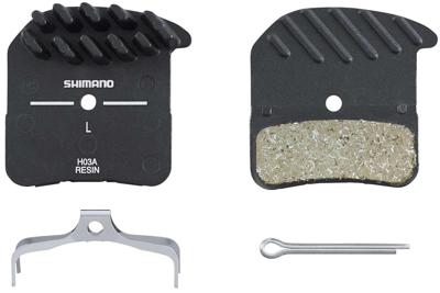 Shimano schijfremblokset h03a resin met koelvinnen
