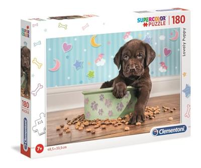 Clementoni supercolor puppy legpuzzel 180 stukjes