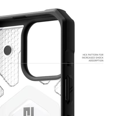 Urban Armor Gear Pathfinder MagSafe Case Backcover Apple iPhone 16 Pro Max Ice, Transparant MagSafe compatible