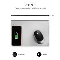 Mat met draadloze oplader Subblim SUB-MP-10WAL01 Zwart Aluminium - thumbnail
