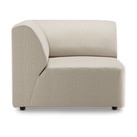 HKliving Jax bank left corner Pure Ivory - thumbnail