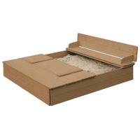 roba Zandbak met opklapbare zitbank (Teak) - thumbnail