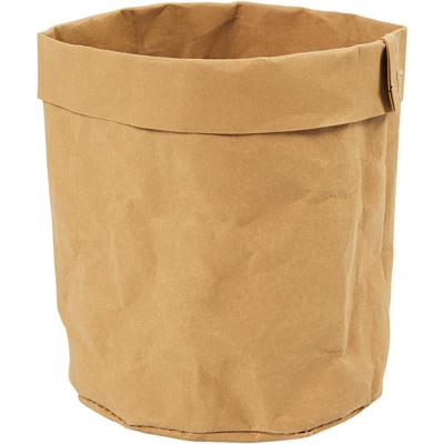 Creativ Company Faux leather opslagzak, h: 12 cm, d 11 cm, 350 gr, lichtbruin, 1 stuk Creativ Company Faux leather opslagzak, h: 12 cm, d 11 cm, 350 gr, lichtbruin, 1 stuk