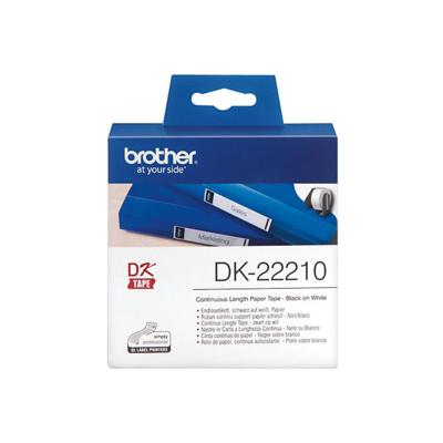Brother DK-22210 doorlopende labelrol - papier printlint Brother DK-22210 doorlopende labelrol - papier printlint
