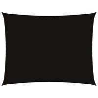 Zonnescherm rechthoekig 4x6 m oxford stof zwart - thumbnail