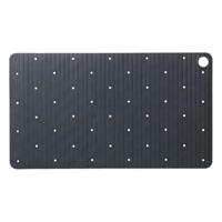 Sealskin Ribb Badmat - 40x70cm - Antislip - inclusief - zwarte haak - Antraciet 800624 - thumbnail