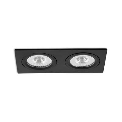 LED-inbouwspot Sienna dubbel zwart 2700K 10W