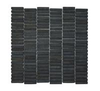 Mozaiek Parquet 1x4.8 30x30 cm Marmer Grey Stabigo - thumbnail