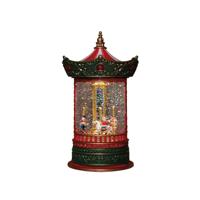 Lantaarn carousel 25,5x16 cm rood Anna's Collection - Annas collection - thumbnail