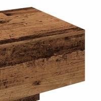 Salontafel 100x49,5x31 cm bewerkt hout oud houtkleurig - thumbnail