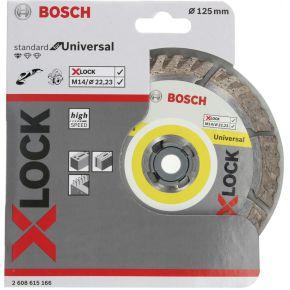 Bosch Accessories 2608615166 X-LOCK Diamanttrennscheibe Sta 125x22,23x1,6x10mm Universal Diamanten doorslijpschijf Diameter 125 mm 1 stuk(s)