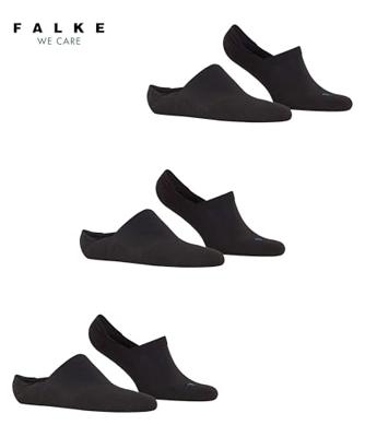 FALKE 3-paar unisex Footies die niet afzakken - Cool Kick - Kousenvoetjes voor dames en heren - Sokken in loafers - Anti-slip