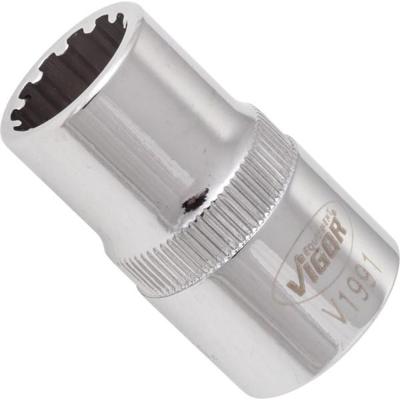 Vigor V1991 Dop (zeskant) Dopsleutelinzetstuk 13 mm 1/2 (12.5 mm)