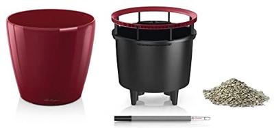 Jardiniere - Classico premium LS 21 - Complete set - Briljant scharlakenrood - 3 L - LECHUZA Jardiniere - Classico premium LS 21 - Complete set - Briljant scharlakenrood - 3 L - LECHUZA