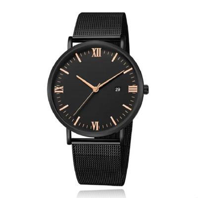 LGT JWLS Herenhorloge met Zwarte Mesh Band - Rose Goud Uuraanduiding LGT JWLS Herenhorloge met Zwarte Mesh Band - Rose Goud Uuraanduiding