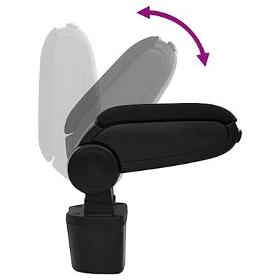 VidaXL Armsteun 14,5x31,5x(30-48) cm abs zwart