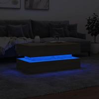 Salontafel met LED-verlichting 90x50x40 cm sonoma eikenkleurig - thumbnail