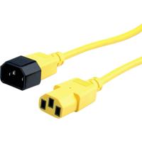 ROLINE stroomverlengkabel, IEC 320 C14 - C13, geel, 0,8 m - thumbnail