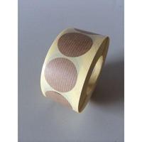 Etiket 35 mm rond kraft bruin 1000 rol - thumbnail