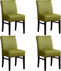 Set van 4 Leren eetkamerstoelen Hold - Echt leer, Landelijk, Comfortabel en kies uit meer dan 150+ kleuren - Ontdek de Vele Leersoorten en Kleuren bij ShopX