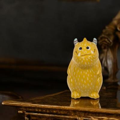 Gele Monster Spaarpot van Keramiek - thumbnail
