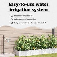 Tuin Bloempot 4 pcs Wit Staal - thumbnail