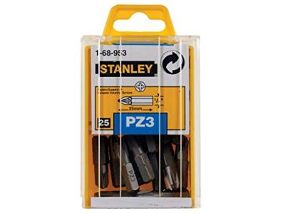 Stanley handgereedschap 1/4" Bits Pozidriv Nr1 | 25 stuks - 1-68-945 - thumbnail