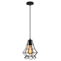 Homestyle Pro mk012-b industriële hanglamp 19x22 cm zwart/metaal - thumbnail