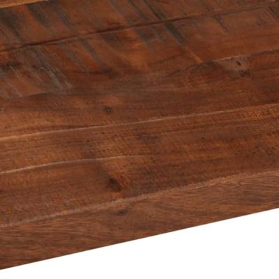 Tafelblad rechthoekig 100x60x2,5 cm massief gerecycled hout