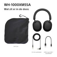 DRAADLOZE KOPTELEFOON SONY WH-1000XM5SA ZWART - thumbnail