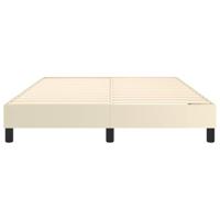 Bedframe kunstleer crmekleurig 140x200 cm - thumbnail