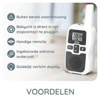 Alecto DBX-80 Babyfoon Wit/Grijs - thumbnail