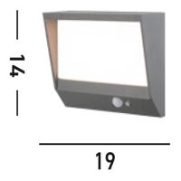 Searchlight WandlampSolar zwart design - 67418BK - thumbnail