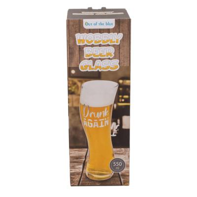 Drunk Again Scheef Bierglas