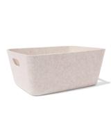 HEMA Mand 40x20cm vilt beige - thumbnail