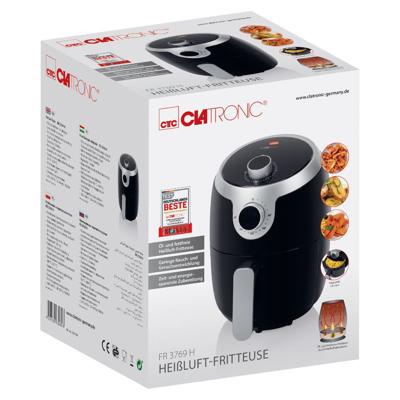 Clatronic FR 3769 H Airfryer 1.8 l 1000 W Zwart, Zilver Clatronic FR 3769 H Airfryer 1.8 l 1000 W Zwart, Zilver